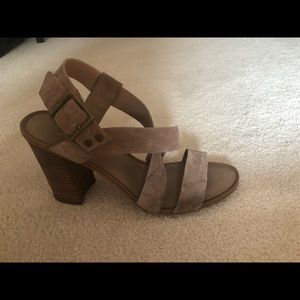 Franco Sarto suede block heel